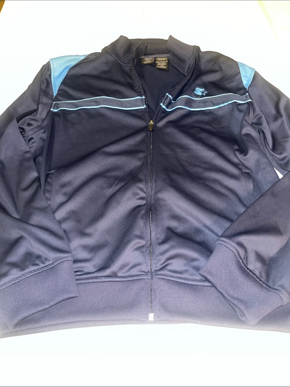 Starter Vintage Navy Jacket with Light Blue Accents